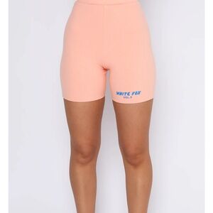 COPY - White fox biker shorts